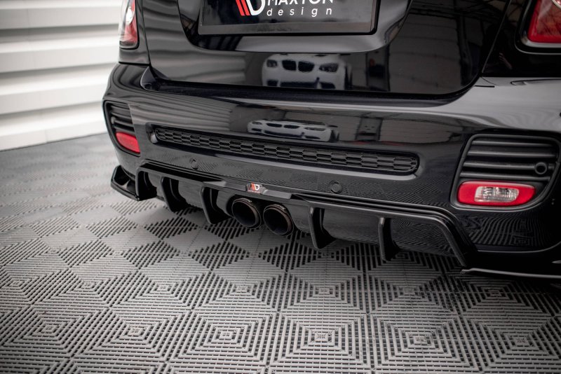 Maxton Diffusor Heck Ansatz für Mini Cooper John Cooper Works R56 schwarz Hochglanz MC-S-2-56-JCW-RS1-G
