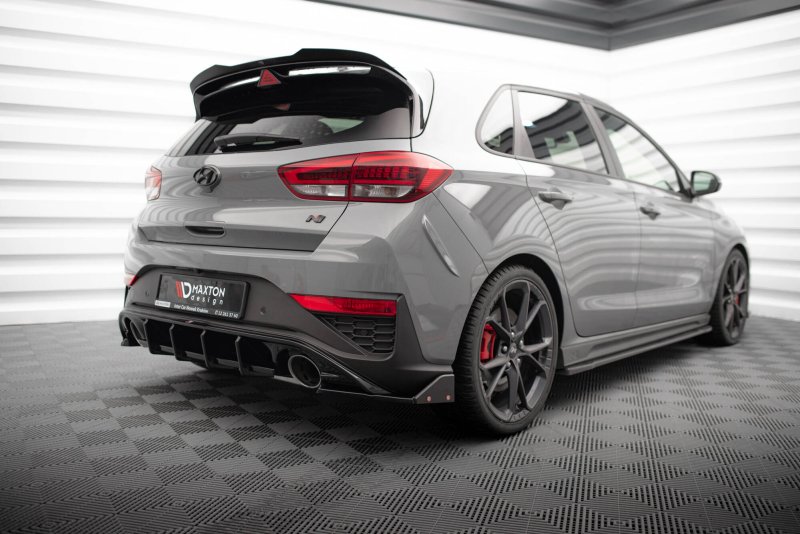 Maxton Heck Ansatz Flaps Diffusor V.4 + Flaps Hyundai I30 N Hatchback Mk3 Facelift HY-I30-3F-N-RSD4G+RSF1B