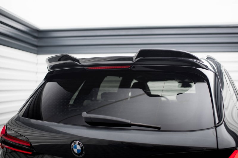 Maxton Spoiler CAP Abrisskante 3D BMW X5 M F95 schwarz Hochglanz BM-X5M-F95F-CAP3D1-G