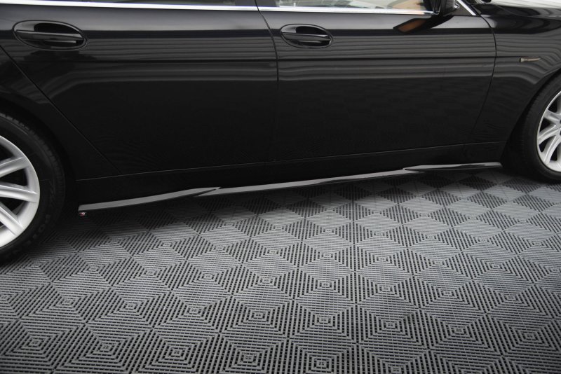 Maxton Seitenschweller Ansatz BMW 7 E65 schwarz Hochglanz BM-7-65-SD1-G