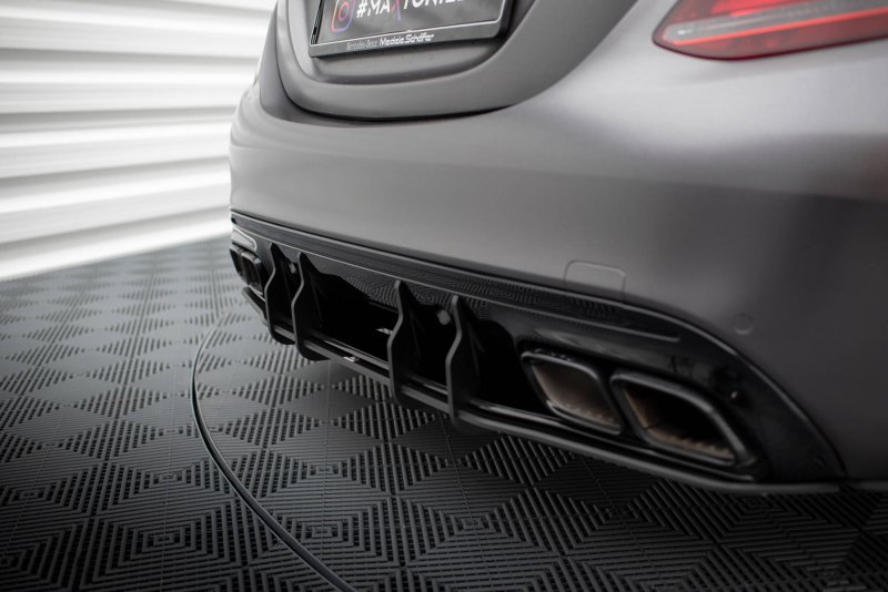Maxton Street Pro Heckschürze Mercedes-AMG C63 Limousine / Kombi W205 Facelift MEC205F63CNC-RS1BRB