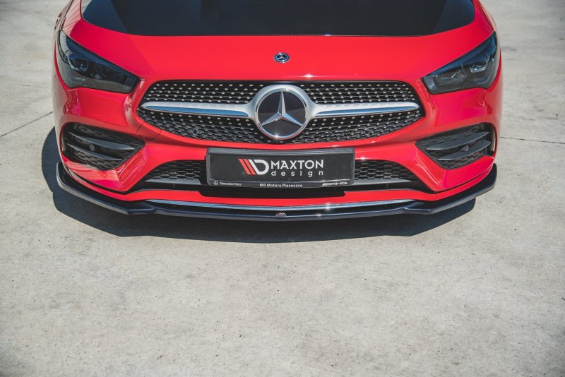 Maxton Front Ansatz V.1 für Mercedes-Benz CLA AMG-Line C118 schwarz Hochglanz ME-CLA-118-AMGLINE-FD1-G