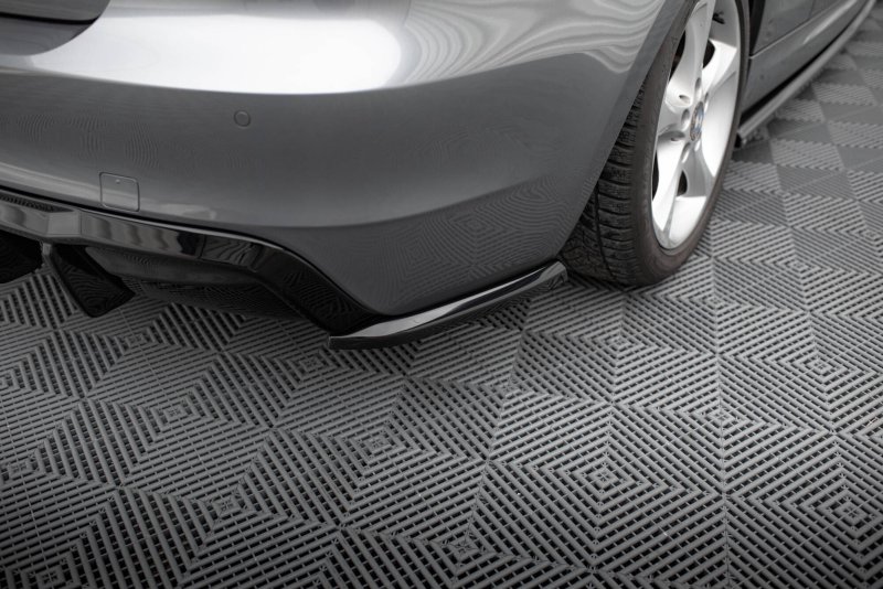 Maxton Heck Ansatz Flaps Diffusor BMW 1er M-Paket E82 schwarz Hochglanz BM-1-82-MPACK-C-RSD1-G