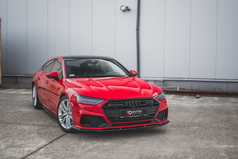 Maxton Front Ansatz V.2 für Audi A7 C8 S-Line / S7 C8 schwarz Hochglanz AU-A7-C8-SLINE-FD2-G