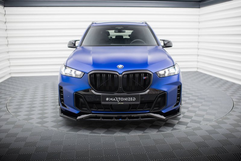 Maxton Front Ansatz V.2 BMW X5 M-Paket G05 Facelift schwarz Hochglanz BM-X5-05F-MPACK-FD2G+FD2R-G