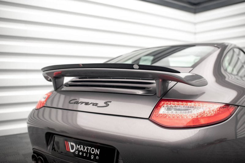 Maxton Spoiler CAP für Porsche 911 Carrera / Carrera GTS 997 Facelift schwarz Hochglanz PO-911-997F-CA-S-CAP1-G