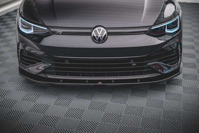 Maxton Front Ansatz V.1 für Volkswagen Golf R Mk8 schwarz Hochglanz VW-GO-8-R-FD1-G