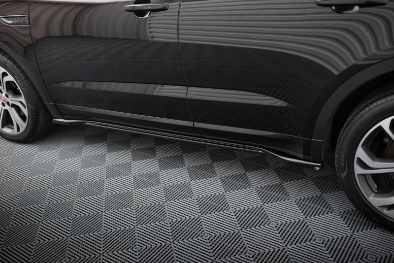 Maxton Seitenschweller Ansatz Jaguar E-Pace R-Dynamic Mk1 schwarz Hochglanz JA-EP-1-RDYNAMIC-SD1-G