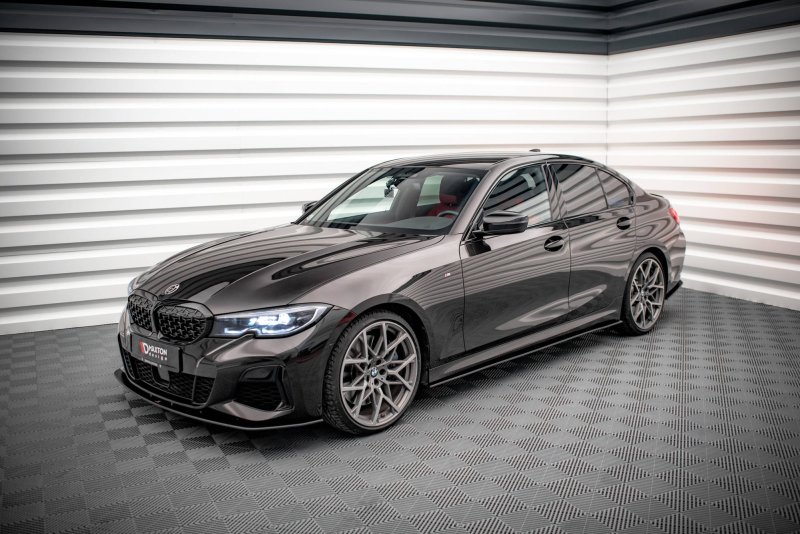 Maxton Street Pro Seitenschweller Ansatz für BMW 3er M-Paket G20 / G21 BM320MPACKCNC-SD1BRB