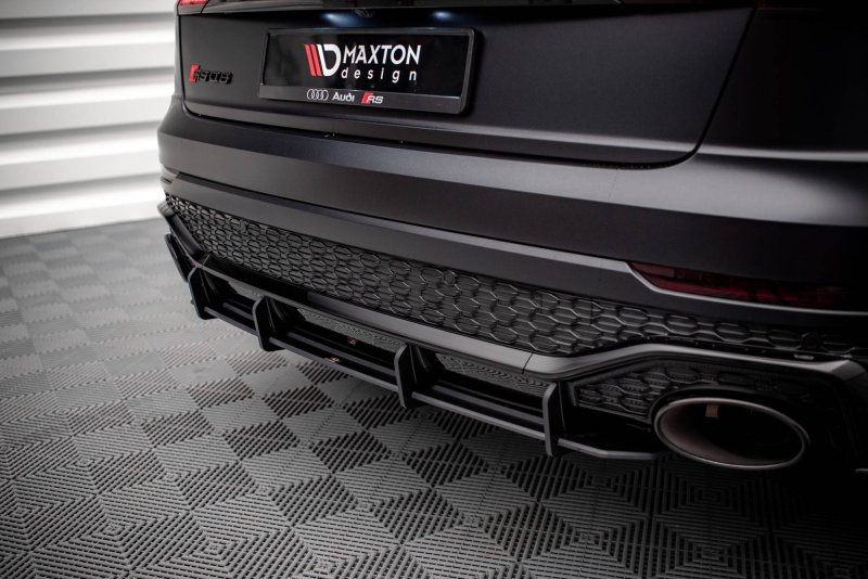 Maxton Street Pro Heckschürze für Audi RSQ8 Mk1 AURSQ81CNC-RS1B+BRBI