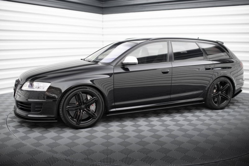 Maxton Street Pro Seitenschweller Ansatz für Audi RS6 Avant C6 AURS6C6CNC-SD1BRB