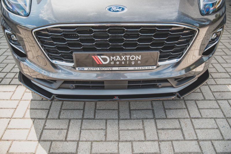 Maxton Front Ansatz für Ford Puma  schwarz Hochglanz FO-PU-1-FD1-G