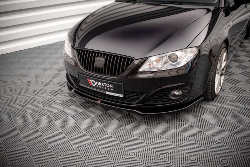 Maxton Front Ansatz V.2 für Seat Exeo schwarz Hochglanz SE-EX-1-K-FD2-G