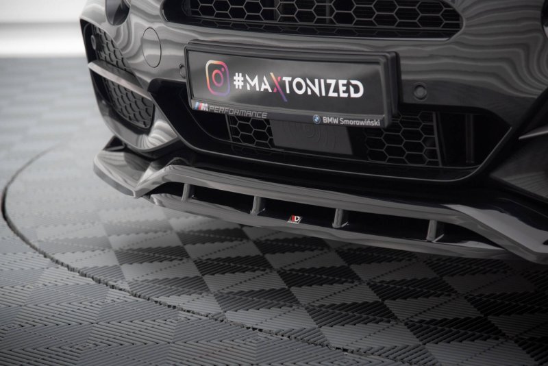 Maxton Front Ansatz V.3 BMW X5 M-Paket F15 schwarz Hochglanz BM-X5-15-M-FD3G+FD3R-G
