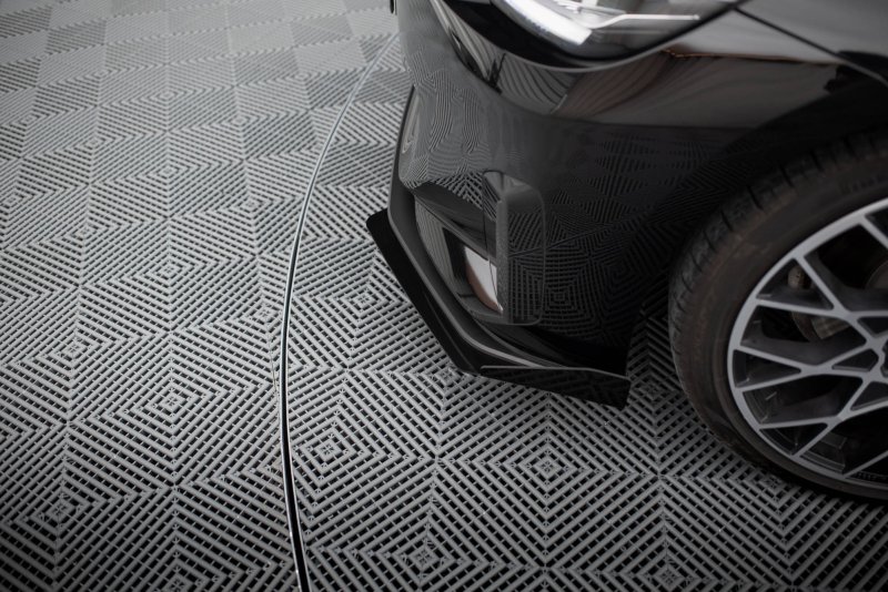 Maxton Front Flaps BMW 2 Coupe G42 schwarz Hochglanz BM2G42CNC-FSF1-G