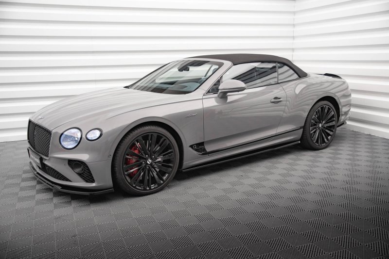 Maxton Seitenschweller Ansatz für Bentley Continental GT Mk3 schwarz Hochglanz BE-CO-3-GT-CA-SD1-G
