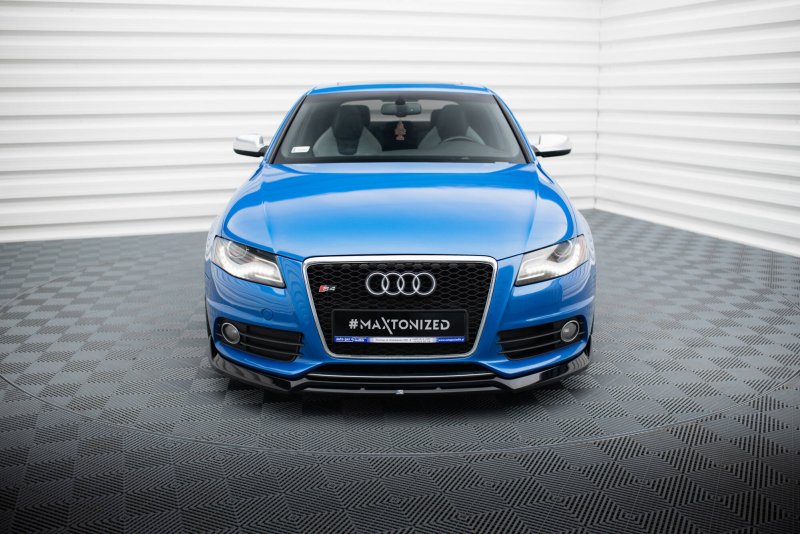 Maxton Front Ansatz V.3 Audi S4 / A4 S-Line B8 schwarz Hochglanz AU-S4-B8-FD3G+FD3R-G