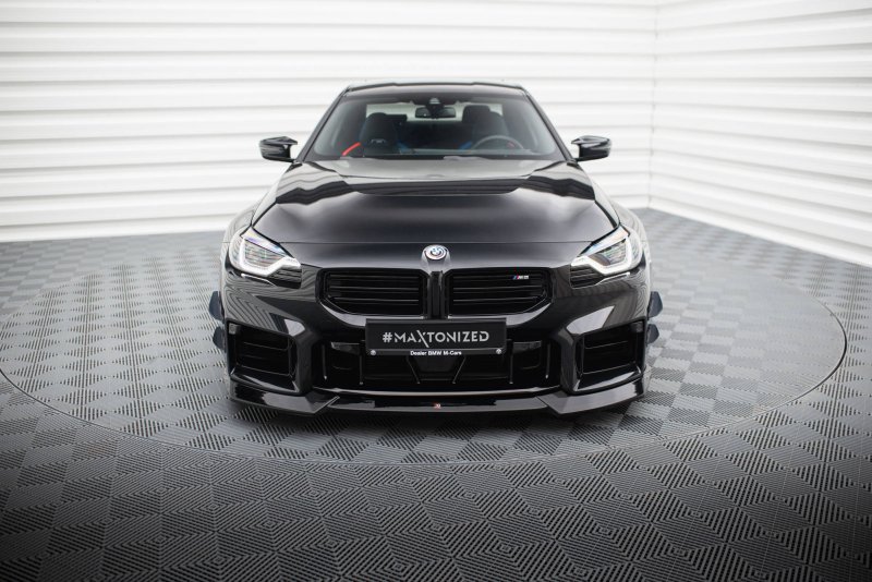 Maxton Front Ansatz V.2 für BMW M2 G87 schwarz Hochglanz BM-M2-G87-FD2-G