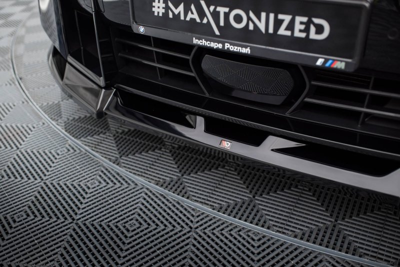 Maxton Front Ansatz V.2 BMW XM G09 schwarz Hochglanz BM-XM-1-FD2-G