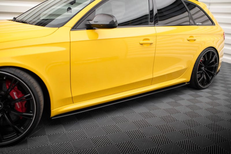 Maxton Street Pro Seitenschweller Ansatz für Audi RS4 B8 AURS4B8CNC-SD1BRB