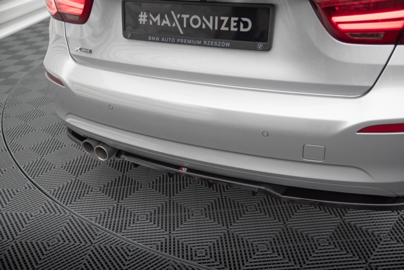 Maxton Mittlerer Cup Diffusor Heck Ansatz BMW 3er GT F34 Facelift schwarz Hochglanz BM-3-34F-GT-RSD1G+RD1-G