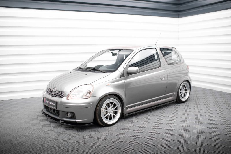 Maxton Seitenschweller Ansatz Toyota Yaris T-Sport Mk1 Facelift schwarz Hochglanz TO-YA-1F-TS-SD1-G