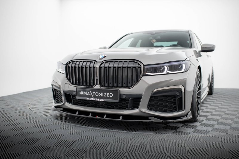 Maxton Front Ansatz V.5 BMW 7 M-Paket G11 / G12 Facelift schwarz Hochglanz BM-7-11F-MPACK-FD5-G