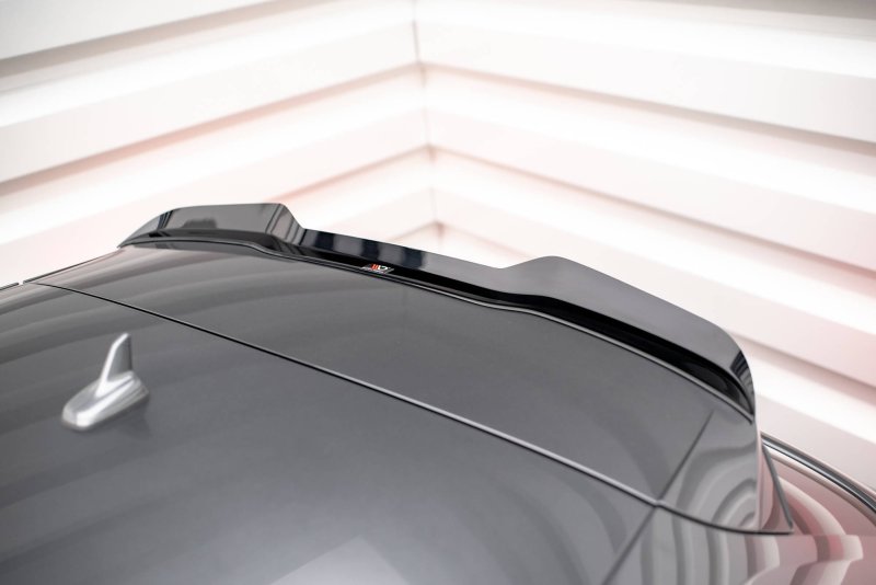 Maxton Spoiler CAP für Audi S3 / A3 S-Line Sportback 8V Facelift schwarz Hochglanz AU-S3-3F-SB-CAP1-G