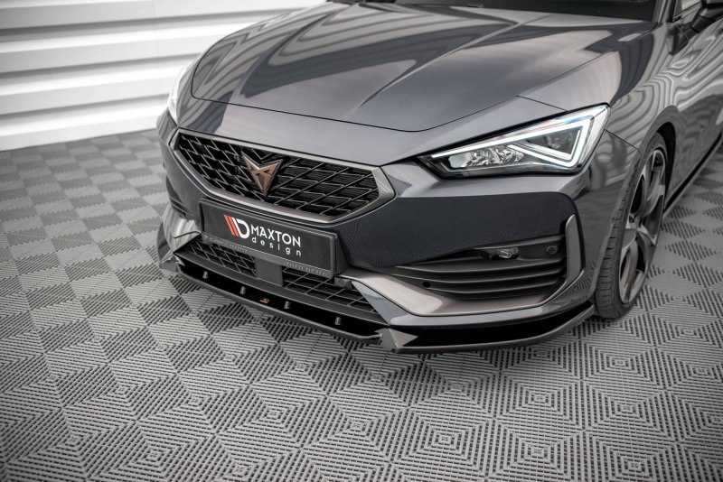 Maxton Front Ansatz V.1 für Cupra Leon schwarz Hochglanz CU-LE-1-FD1-G