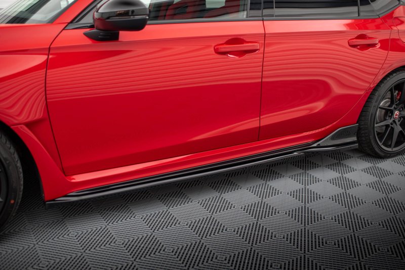 Maxton Seitenschweller Ansatz für V.1 für Honda Civic Type-R Mk 11 schwarz Hochglanz HO-CI-11-TYPE-R-SD1-G
