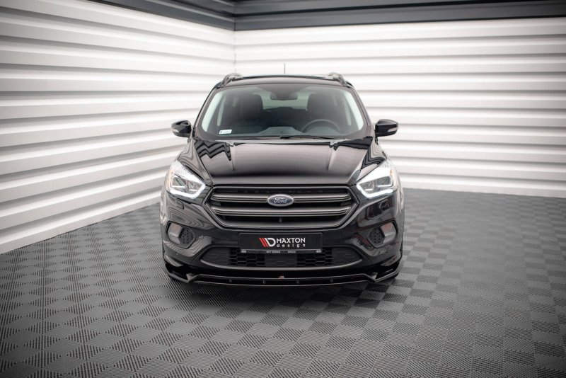 Maxton Front Ansatz V.1 für Ford Escape ST-Line Mk3 schwarz Hochglanz FO-ES-3-STLINE-FD1G+FD1R-G