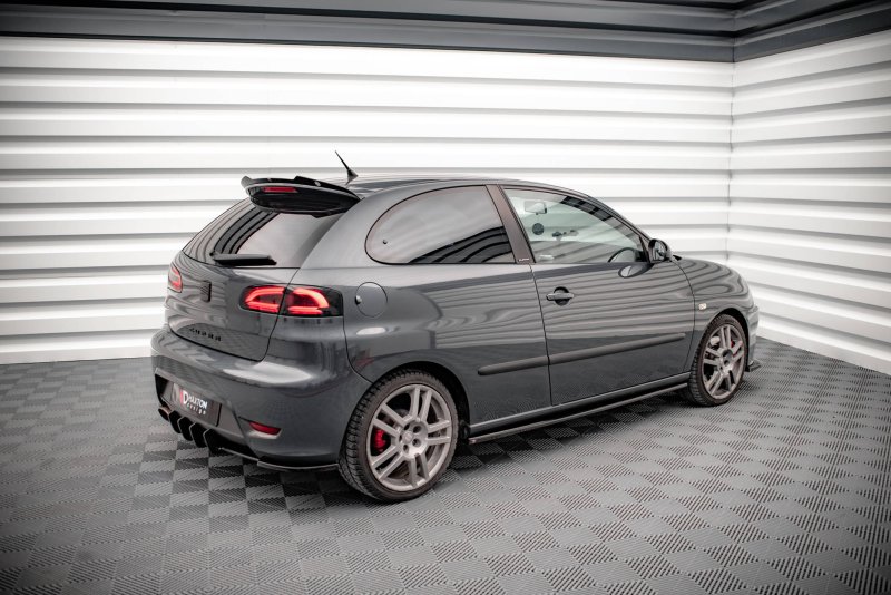 Maxton Seitenschweller Ansatz für Seat Ibiza Cupra Mk3 schwarz Hochglanz SE-IB-3-CU-SD1-G