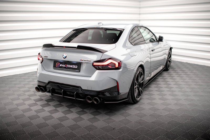 Maxton Street Pro Heck Ansatz Flaps Diffusor für BMW 2 Coupe M240i G42 BM242MCNC-RSD1BRB