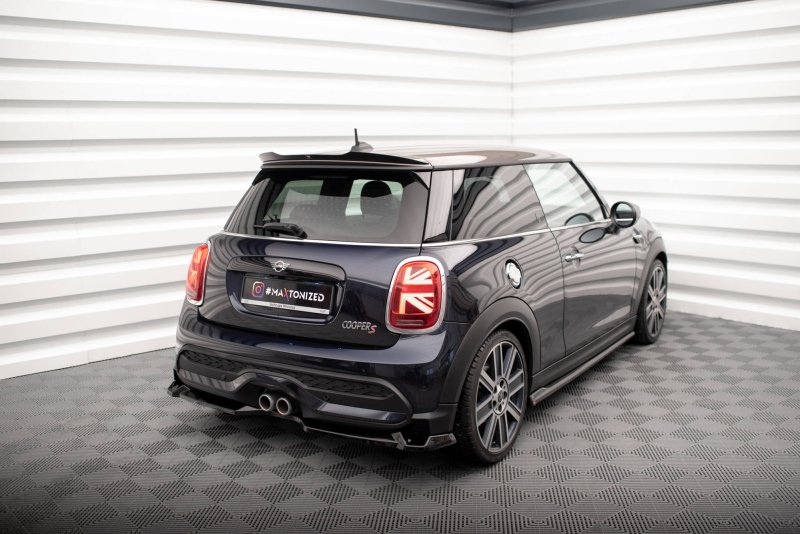 Maxton Spoiler CAP für Mini Cooper S F56 Facelift  schwarz Hochglanz MC-S-3F-56-JCW-CAP1-G