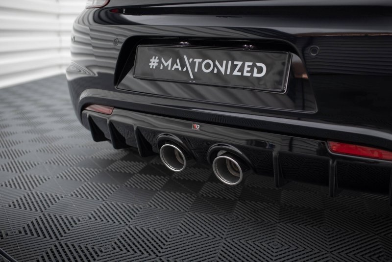 Maxton Diffusor Heck Ansatz V.3 VW Scirocco R Mk3 schwarz Hochglanz VW-SC-3-R-RS3-G