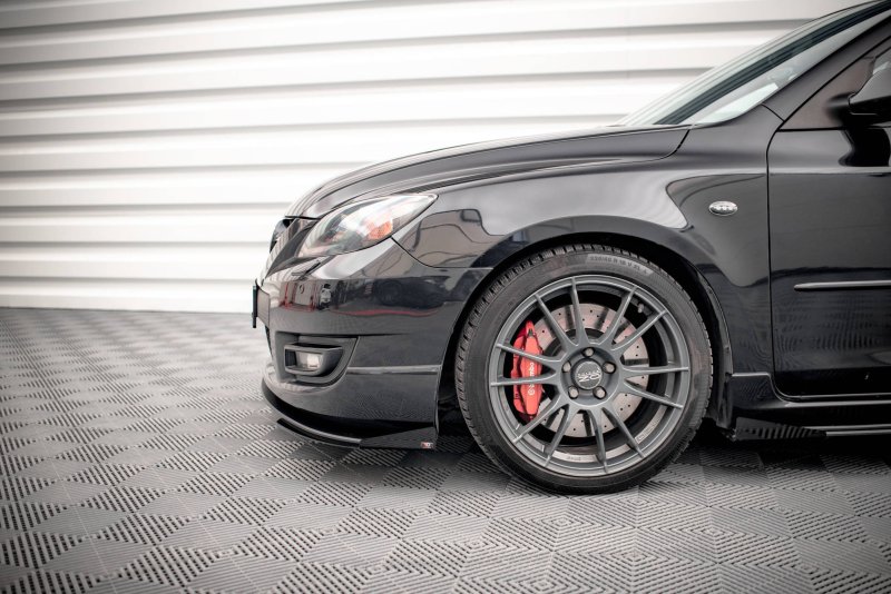 Maxton Front Flaps Mazda 3 MPS Mk1 schwarz Hochglanz MA3MPS1CNC-FSF1-G