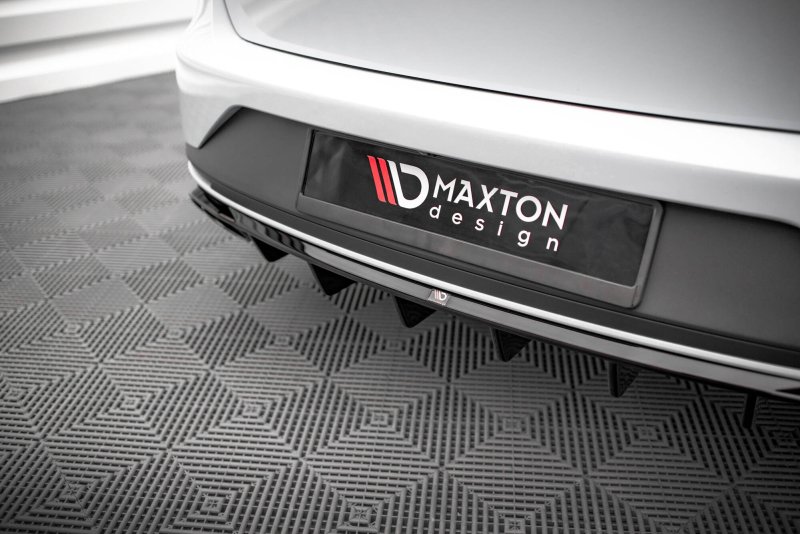 Maxton Diffusor Heck Ansatz Seat Leon Cupra Sportstourer Mk3 schwarz Hochglanz SE-LE-3-CU-ST-RS1-G