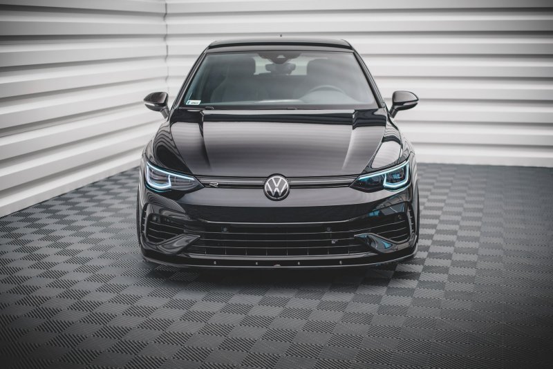 Maxton Front Ansatz V.1 für Volkswagen Golf R Mk8 schwarz Hochglanz VW-GO-8-R-FD1-G