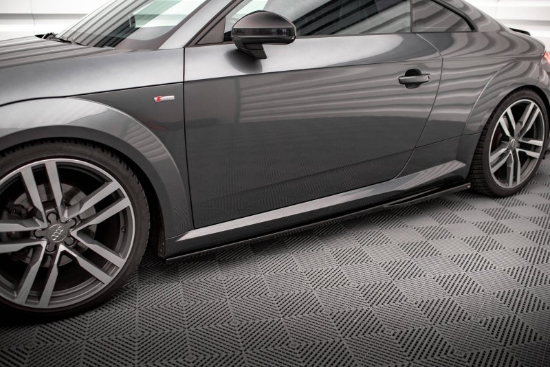 Maxton Seitenschweller Ansatz Audi TT S-Line 8S schwarz Hochglanz AU-TT-3-SLINE-SD1-G