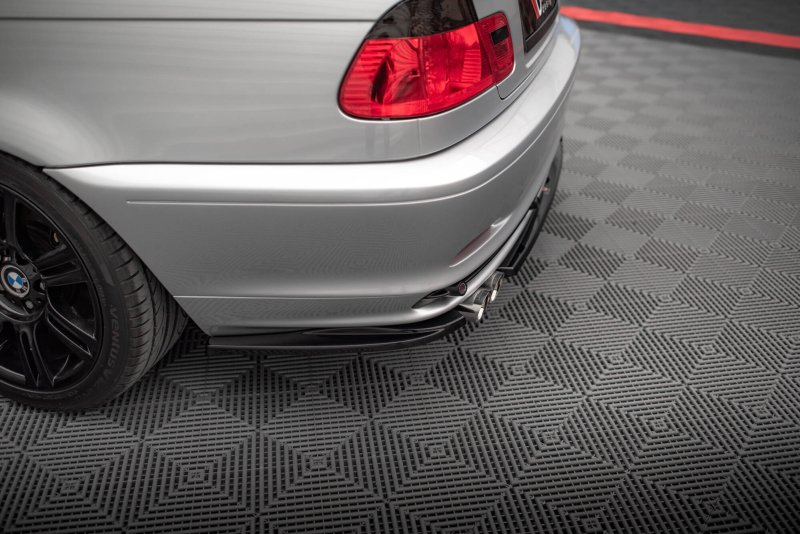Maxton Heck Ansatz Flaps Diffusor BMW 3er Coupe E46 schwarz Hochglanz BM-3-46-C-RSD1-G