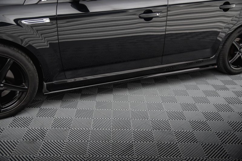 Maxton Seitenschweller Ansatz Ford Mondeo ST-Line Mk4 Facelift schwarz Hochglanz FO-MO-4-STLINE-K-SD1-G