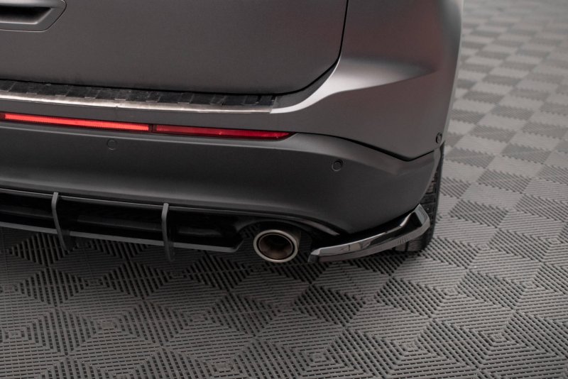 Maxton Heck Ansatz Flaps Diffusor V.1 für Ford Edge Mk2 schwarz Hochglanz FO-ED-2-RSD1-G