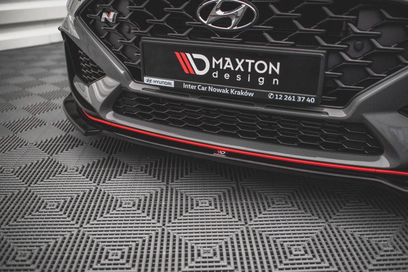 Maxton Front Ansatz V.3 für Hyundai I30 N Hatchback/Fastback Mk3 Facelift schwarz Hochglanz HY-I30-3F-N-FD3-G