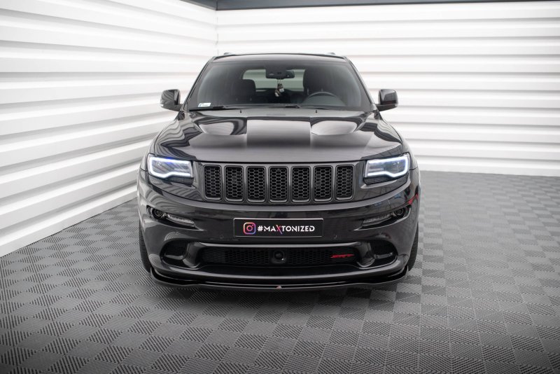 Maxton Front Ansatz Jeep Grand Cherokee SRT WK2 Facelift schwarz Hochglanz JE-GC-4F-SRT8-FD1-G