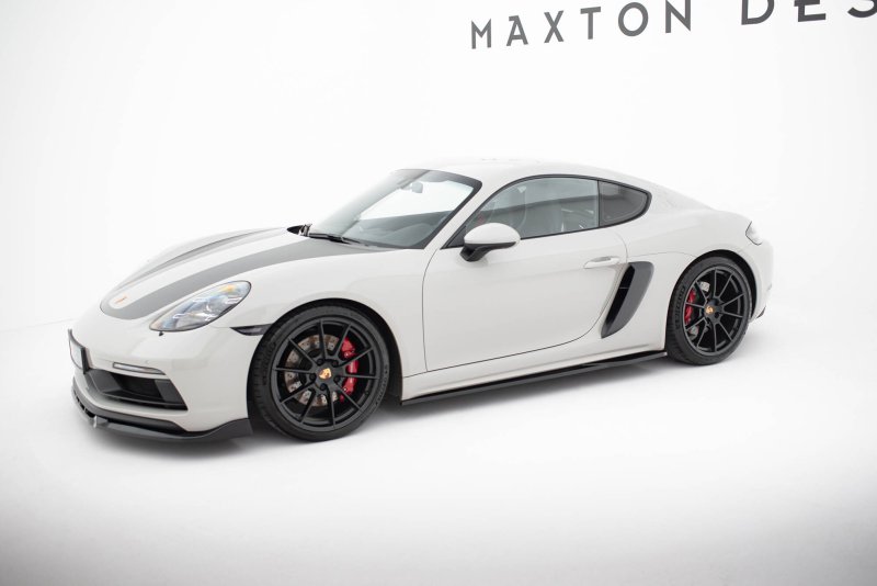 Maxton Seitenschweller Ansatz Porsche 718 Cayman GTS 982c schwarz Hochglanz PO-CA-718-GTS-SD1-G