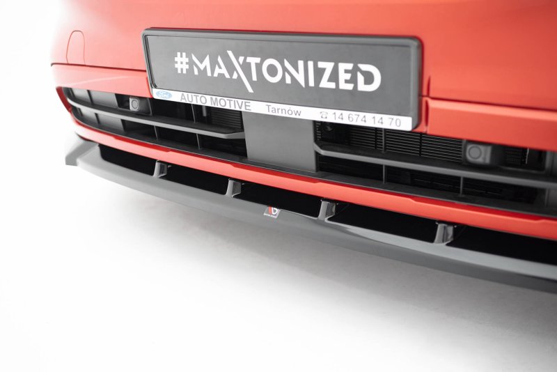 Maxton Front Ansatz V.1 Ford Transit Custom / Tourneo Custom Mk2 schwarz Hochglanz FO-TRC-2-FD1-G