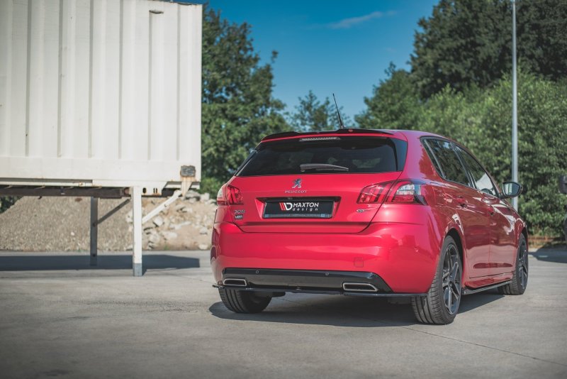 Maxton Spoiler CAP für Peugeot 308 GT Mk2 Facelift schwarz Hochglanz PE-308-2F-GT-CAP1-G
