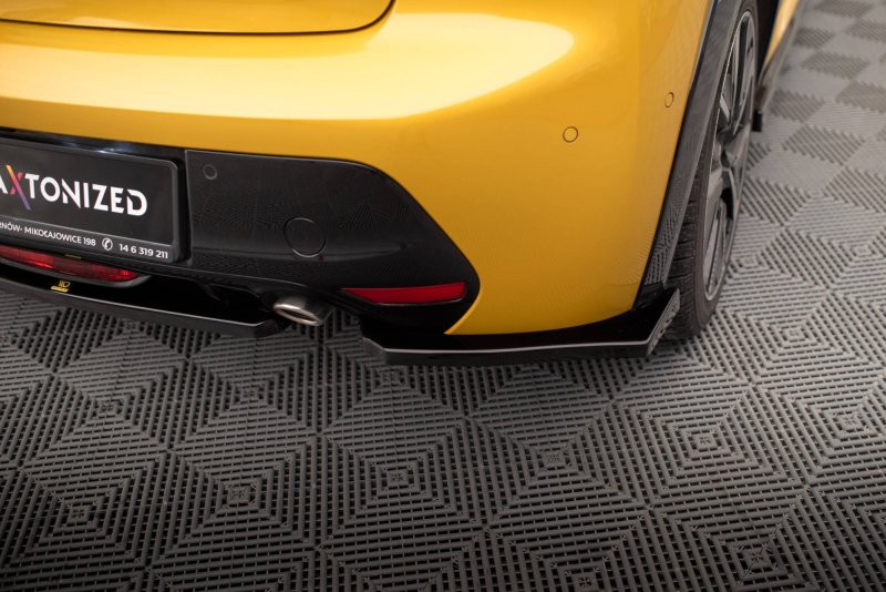 Maxton Heck Ansatz Flaps Diffusor für Peugeot 208 GT Mk2 schwarz Hochglanz PE-208-2-GT-RSD1-G