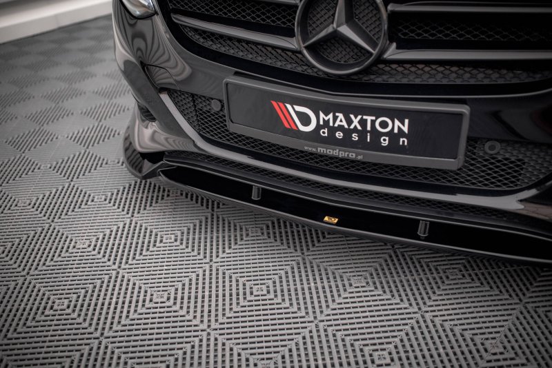 Maxton Front Ansatz für Mercedes-Benz B W246 Facelift schwarz Hochglanz ME-B-246F-FD1-G