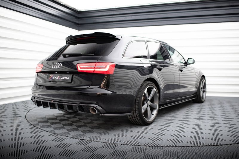 Maxton Heck Ansatz Flaps Diffusor V.3 Audi A6 Avant C7 schwarz Hochglanz AU-A6-C7-AV-RSD3-G